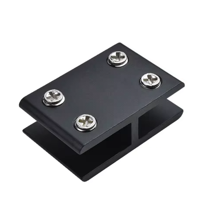 Tiesus stiklo laikiklis 8–12 mm (juodas) Tiesus stiklo laikiklis 8–12 mm (juodas)
