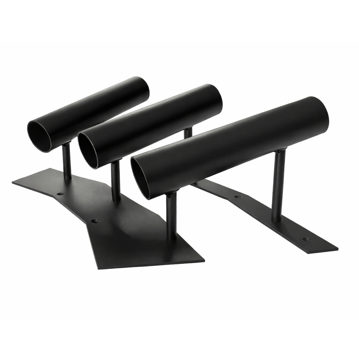 Triple black Steel Flag Holder (Black) 1