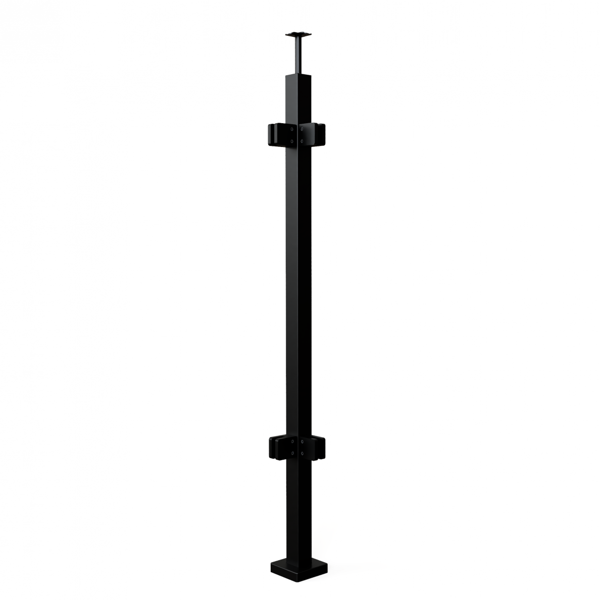 Turėklo statramstis H-960mm (kampinis) RAL-9005 Turėklo statramstis H-960mm (kampinis) RAL-9005
