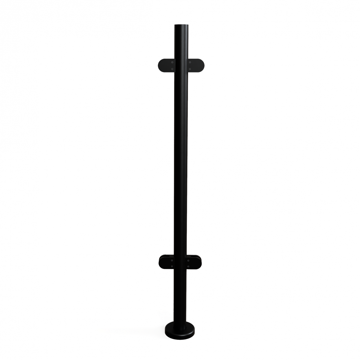 Turėklų statramstis H-1000mm RAL-9005 Turėklų statramstis H-1000mm RAL-9005