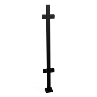 Turėklo statramstis H-1000mm RAL-9005 Turėklo statramstis H-1000mm RAL-9005