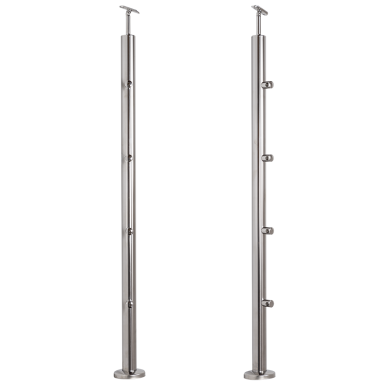 Balkono turėklo statramstis H-1060 mm (AISI-316 markė) Balkono turėklo statramstis H-1060 mm (AISI-316 markė)