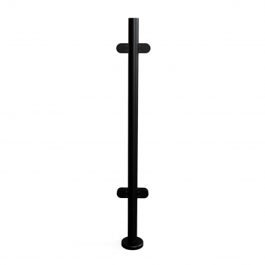 Turėklų statramstis H-1000mm RAL-9005 Turėklų statramstis H-1000mm RAL-9005