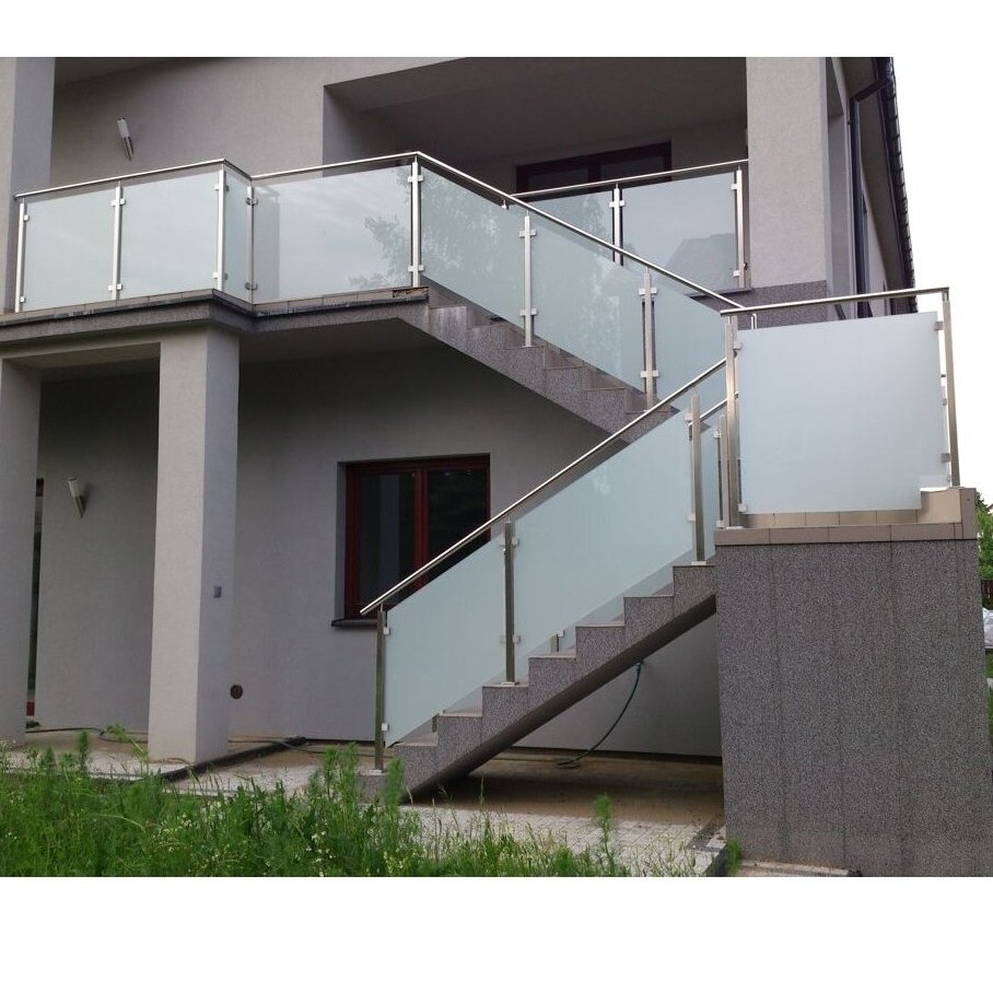 Turėklo statramstis stiklui 40×40 H-960 mm 6 Turėklo statramstis stiklui 40×40 H-960 mm 6