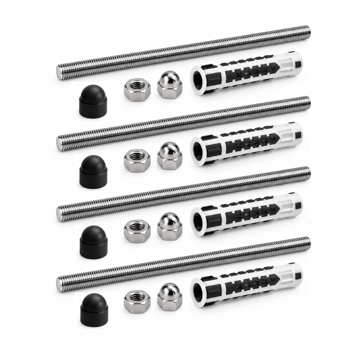 Facade Fixing Set M6, Black (4 pcs.) Facade Fixing Set M6, Black (4 pcs.)