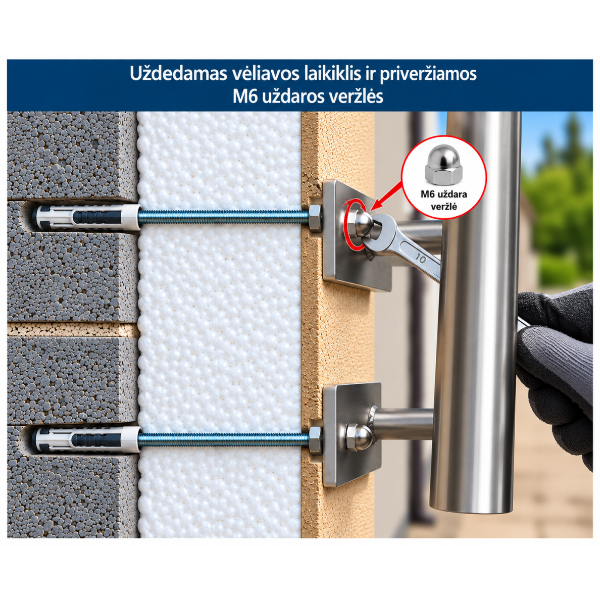 Fixing Set for Insulated Facade M6 7