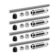 Facade Fixing Set M6, Black (4 pcs.)