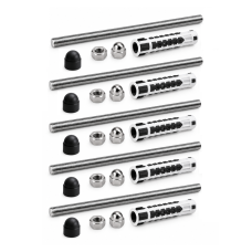 M6 Facade Fixing Set, Black (5 pcs.)