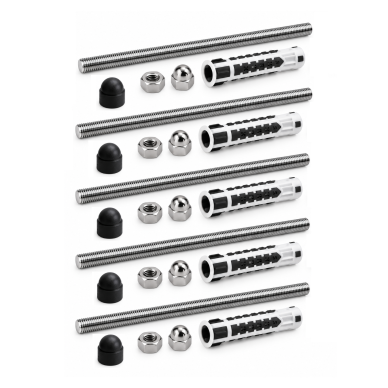 M6 Facade Fixing Set, Black (5 pcs.) M6 Facade Fixing Set, Black (5 pcs.)