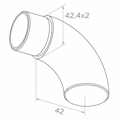 Handrail End Cap D42.4 1 Handrail End Cap D42.4 1