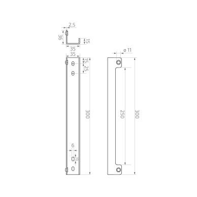 Vartelio fiksatorius 300x36 mm 1 Vartelio fiksatorius 300x36 mm 1