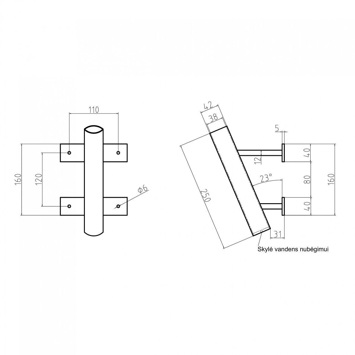 Flag Set with Black Holder 2