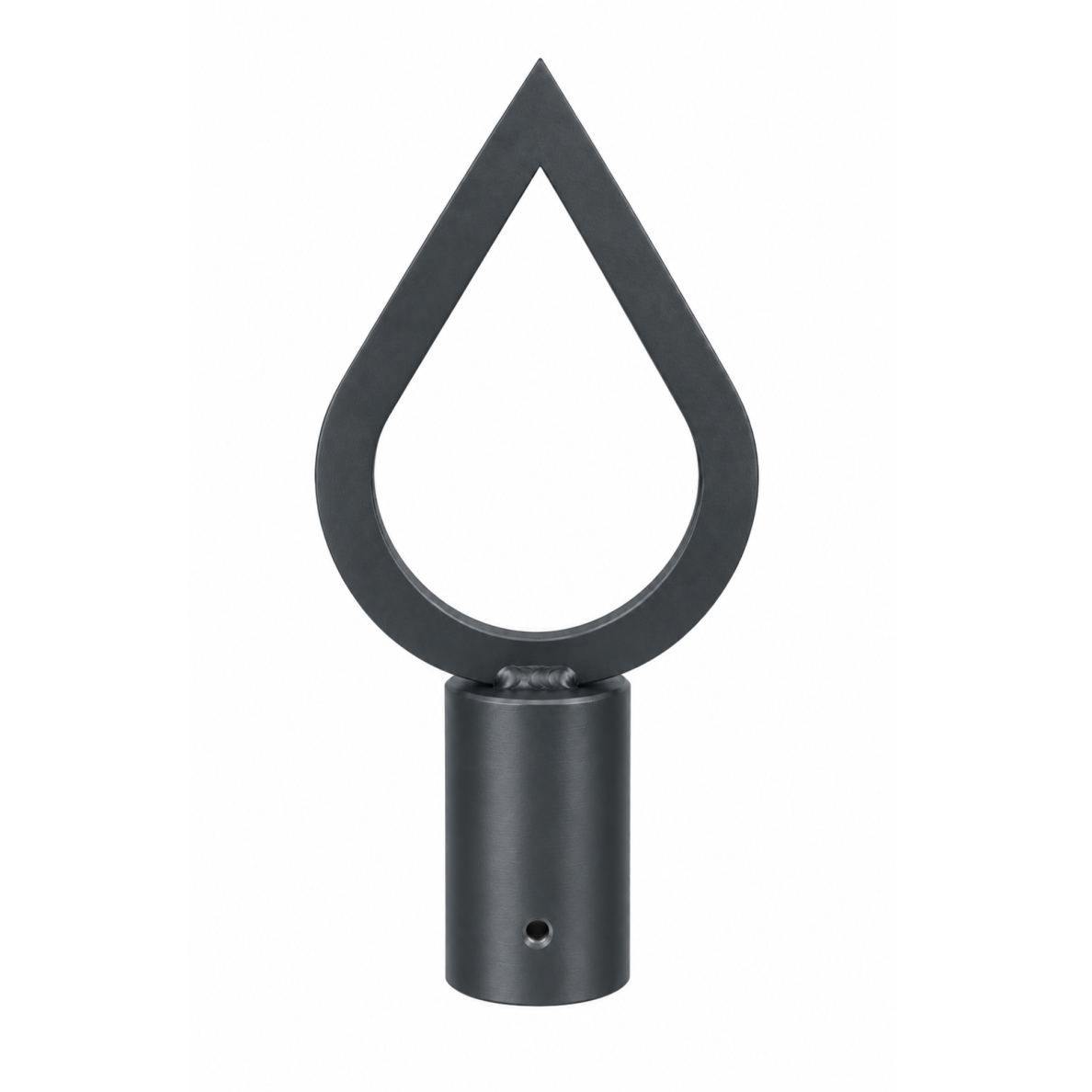 Flag pole finial “Flame” Grey