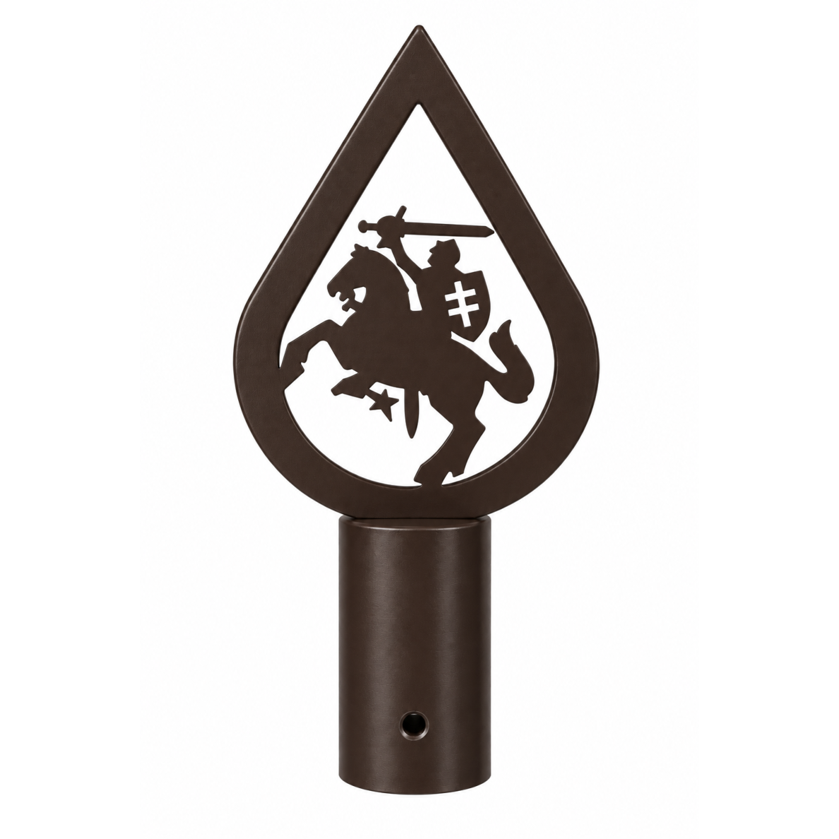 Flagpole Finial with Vytis - Brown