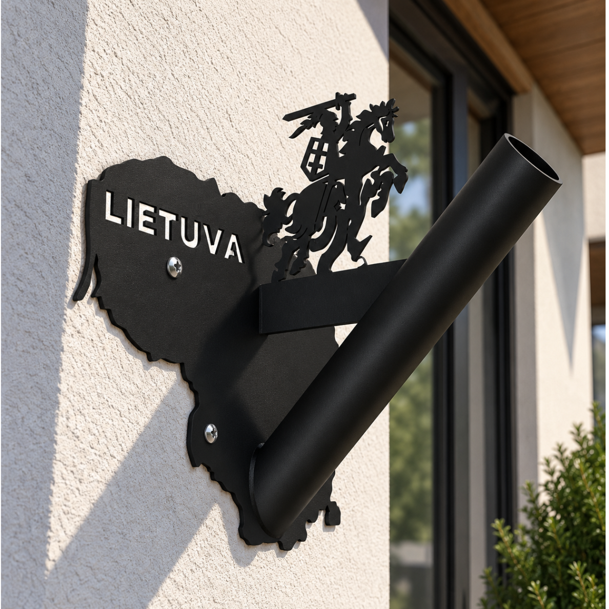 Vėliavos laikiklis "Lietuva" juodas 5
