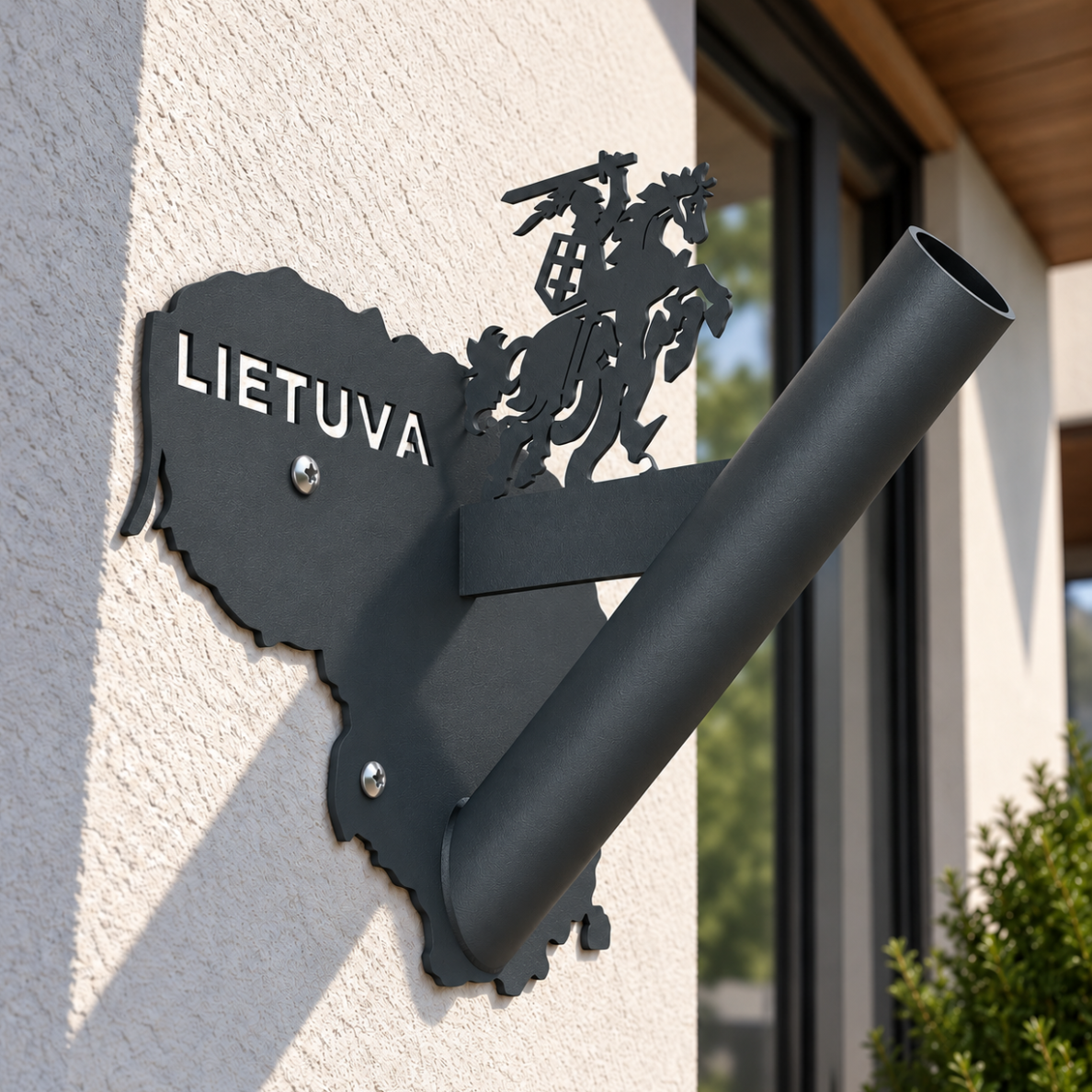 Flag Holder "Lithuania" Grey 4