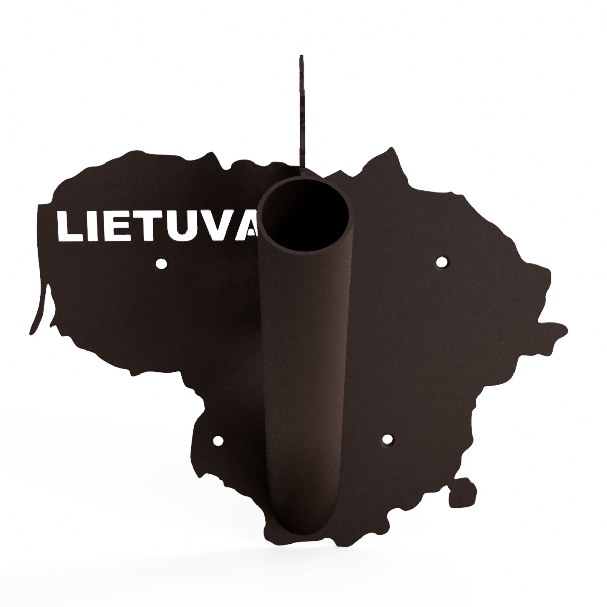 Vėliavos laikiklis "Lietuva" rudas 3 Vėliavos laikiklis "Lietuva" rudas 3