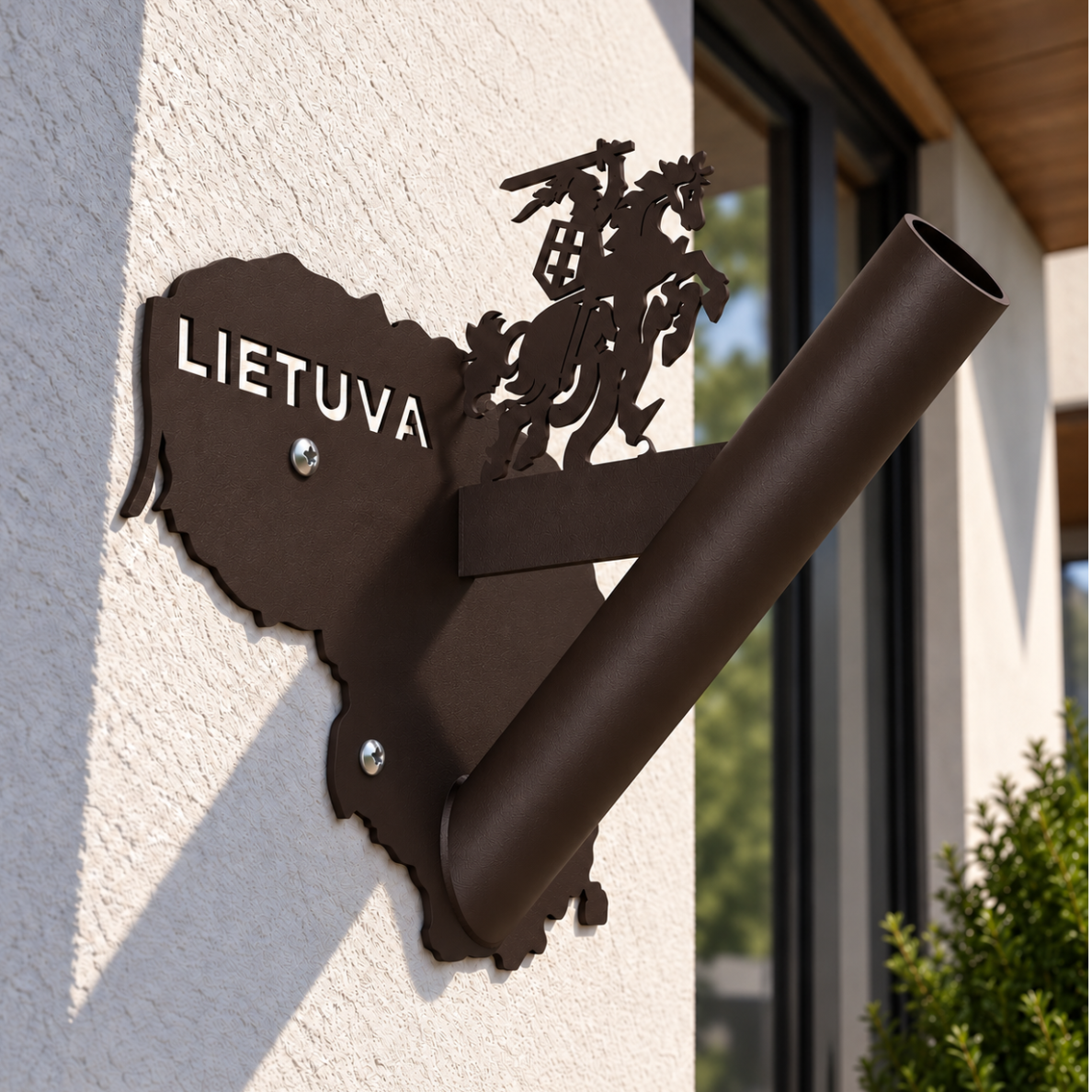 Vėliavos laikiklis "Lietuva" rudas 4 Vėliavos laikiklis "Lietuva" rudas 4