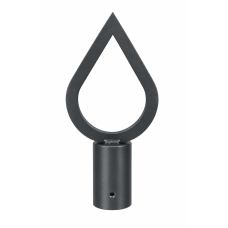 Flag pole finial “Flame” Grey