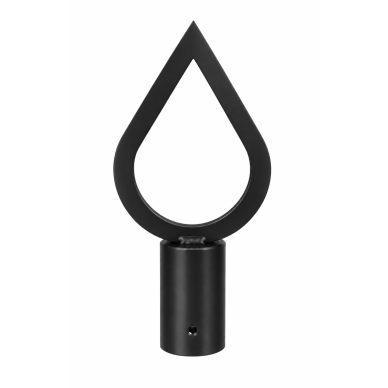 Flag pole finial “Flame” black