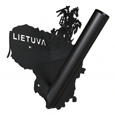 Vėliavos laikiklis "Lietuva" juodas Vėliavos laikiklis "Lietuva" juodas