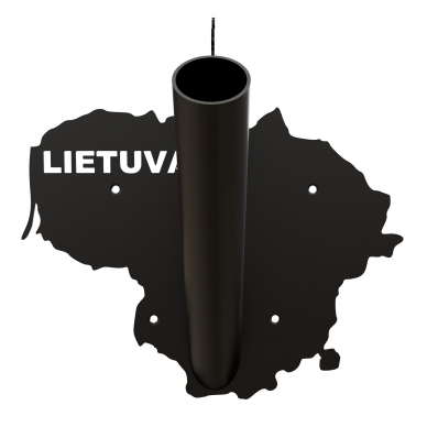 Vėliavos laikiklis "Lietuva" juodas 4 Vėliavos laikiklis "Lietuva" juodas 4