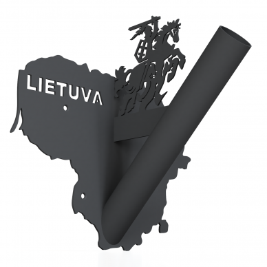 Vėliavos laikiklis "Lietuva" pilkas Vėliavos laikiklis "Lietuva" pilkas