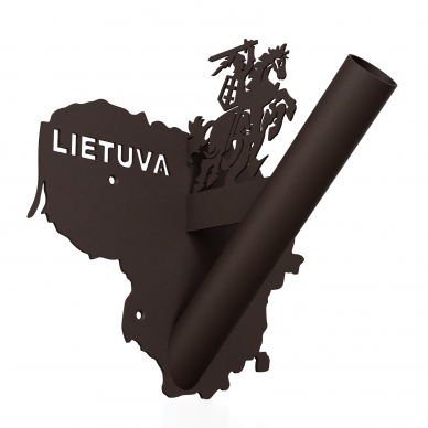 Vėliavos laikiklis "Lietuva" rudas Vėliavos laikiklis "Lietuva" rudas