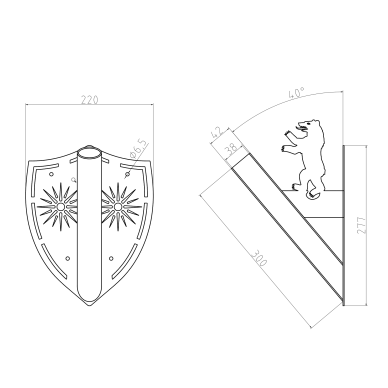 Vėliavos laikiklis "Žemaitija" 1