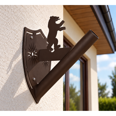 Flag Holder "Žemaitija" Brown 4