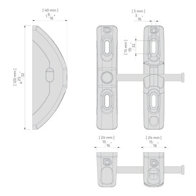 Vienpusis automatinio užsirakinimo gravitacinis vartų užraktas 1 Vienpusis automatinio užsirakinimo gravitacinis vartų užraktas 1